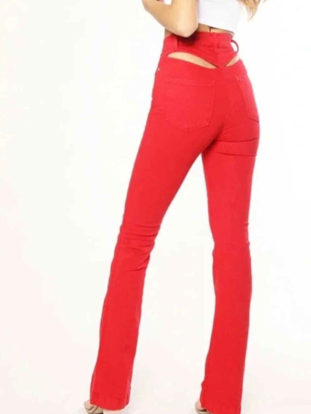 NEW REVICE Jeans AVALON / Roses back cut Jeans Size 27